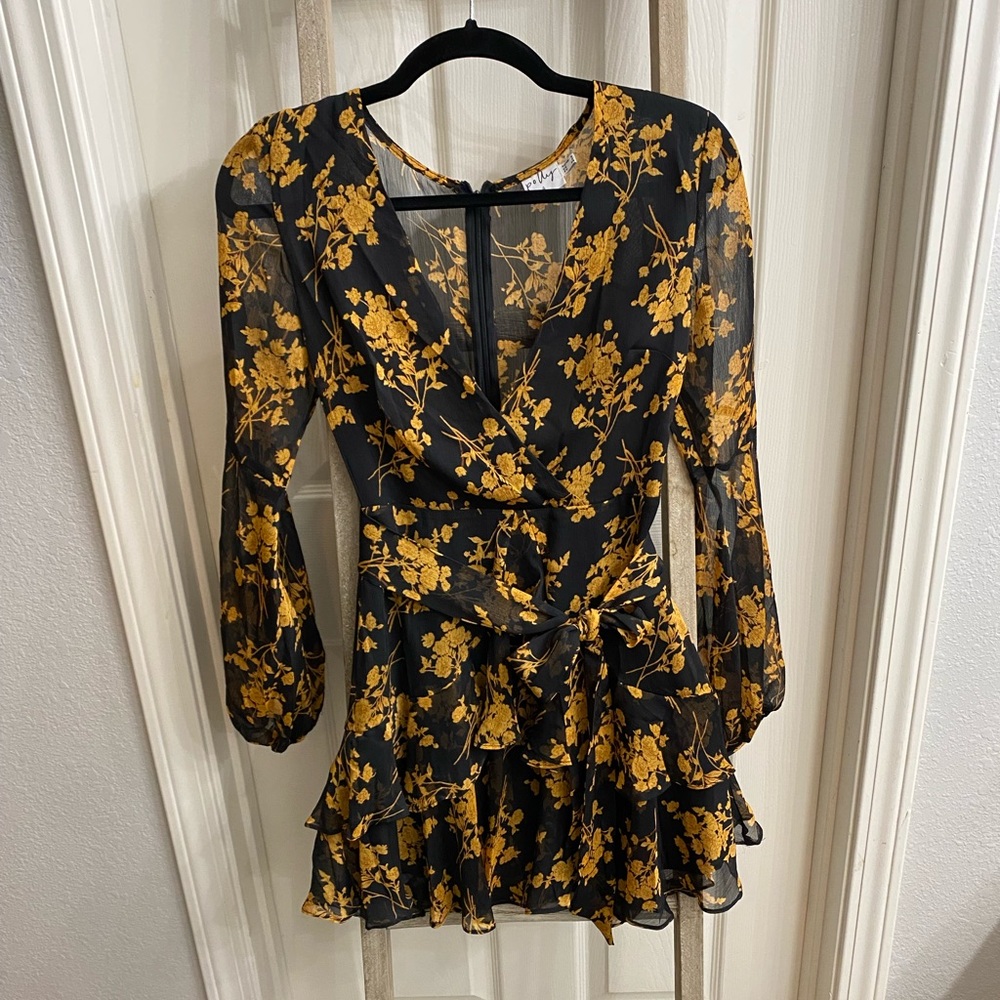 Princess Polly wrap long sleeve dress
